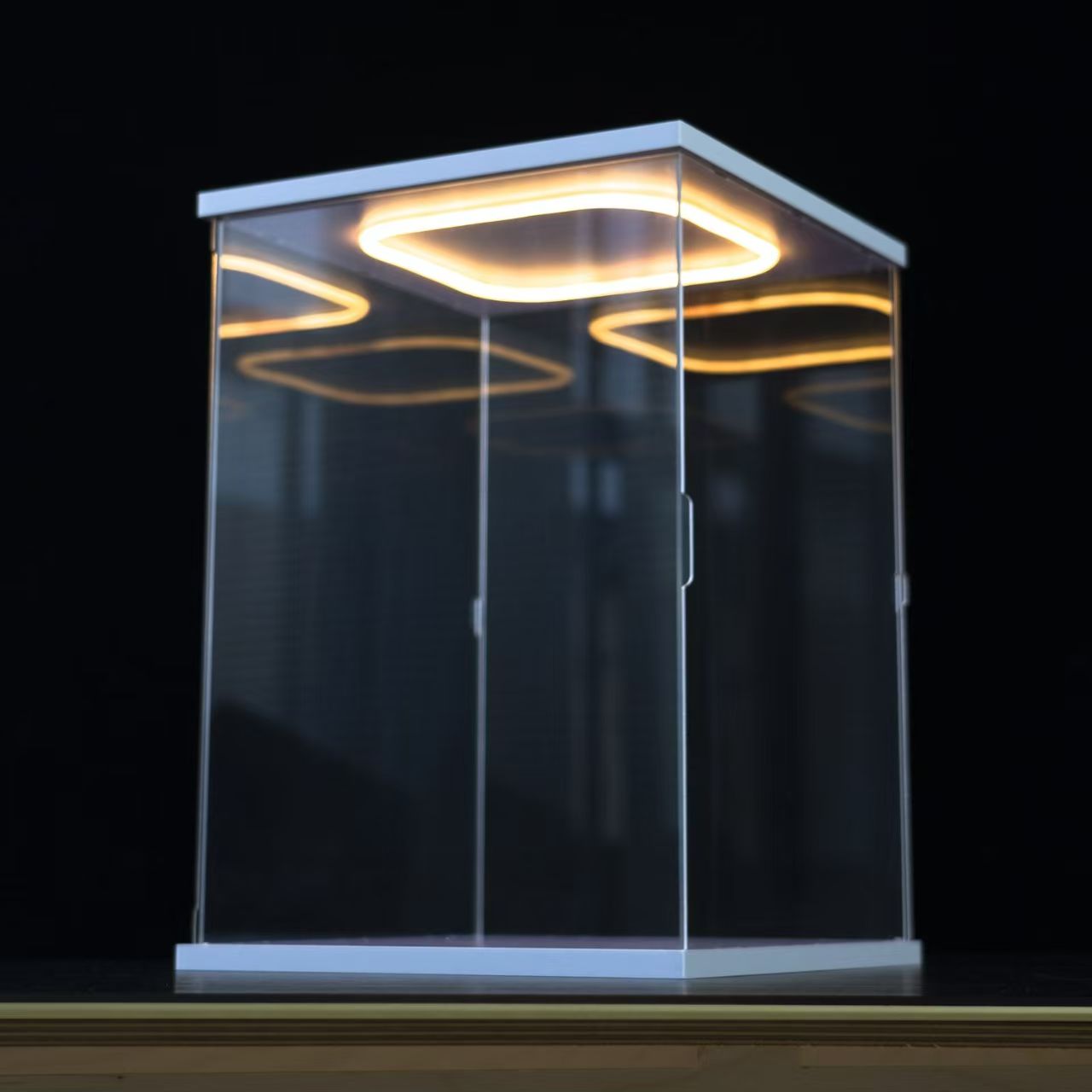 Model Kit Display Case - Vetrina in acrilico trasparente con luci