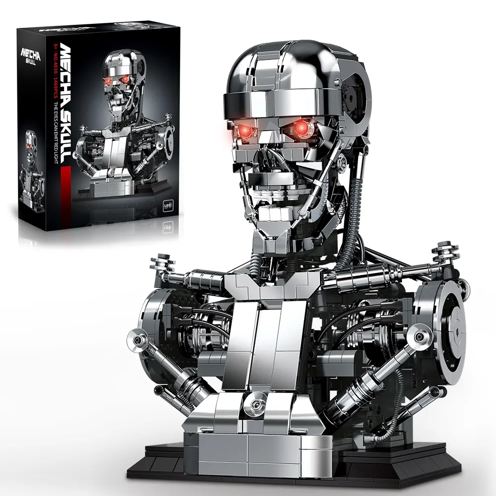Model Kit Robocop - 1469 Pezzi Mecha Scheletro Robot Blocchi