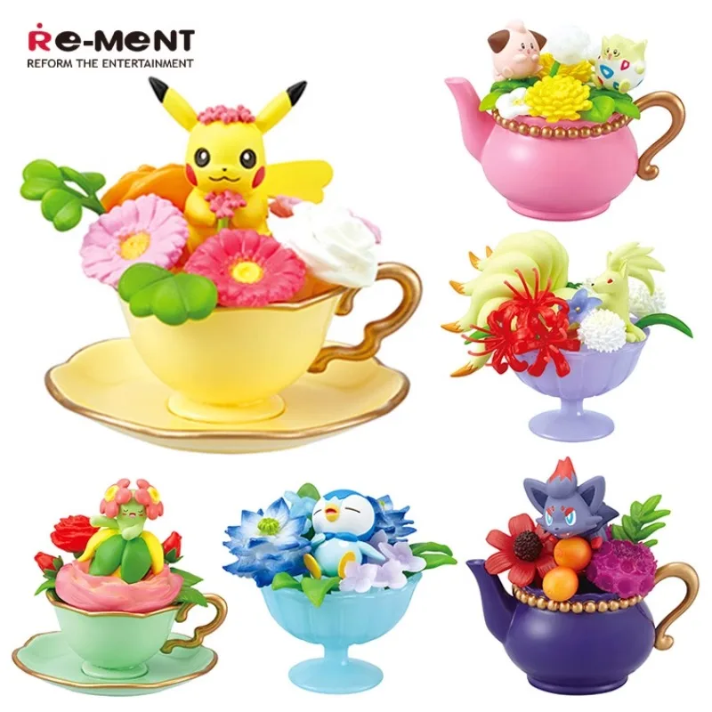 Model Kit Pokemon - Pokemon in miniatura fiore tazza scena