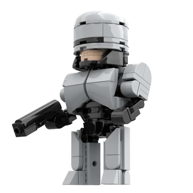 Model Kit Robocop - Blocchi da Costruzione MOC Poliziotto Meccanico,
