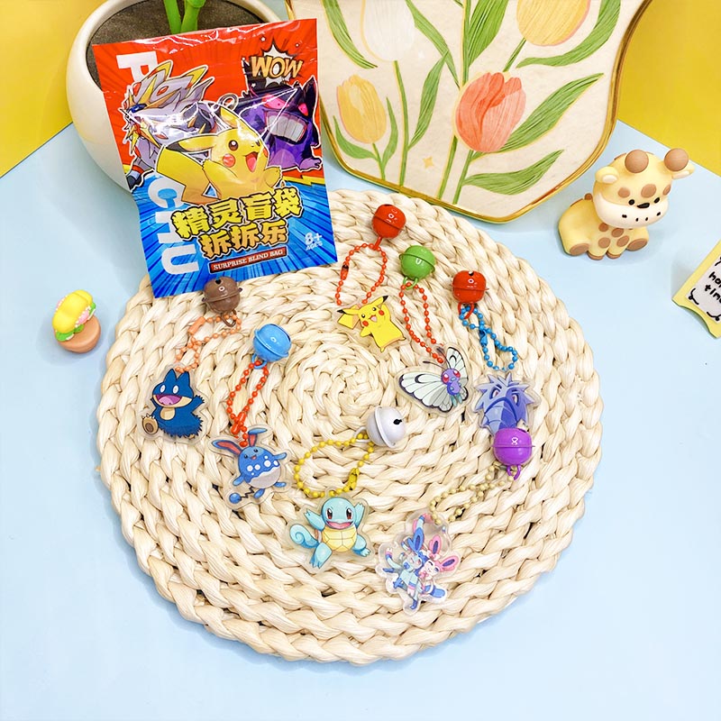 Model Kit Pokemon - 32 Pezzi/Scatola Pokemon Blind Bag Portachiavi