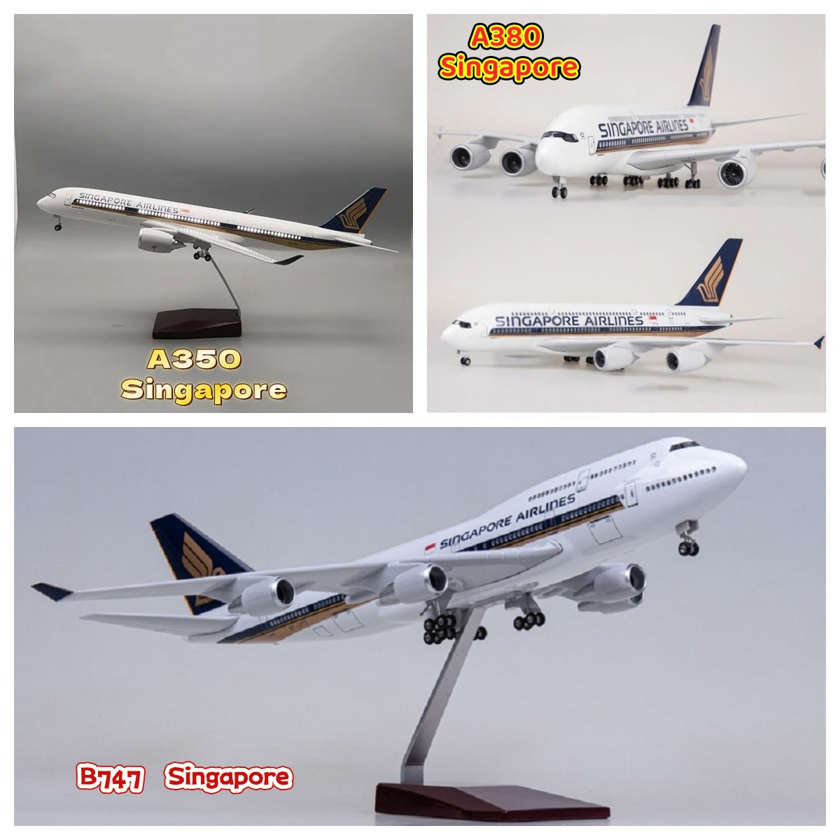 Singapore Airways A350/A380/B7 - Model Kit Singapore recensione e prezzo