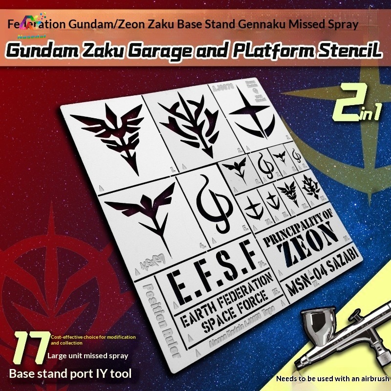 Alexen AJ0078 Stencil per Aero - Model Kit Gundam Wing recensione e prezzo